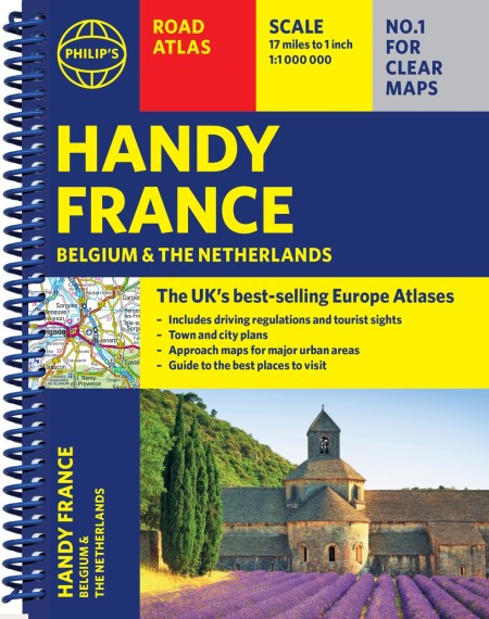 Philip’s Handy Road Atlas France, Belgium and The Netherlands