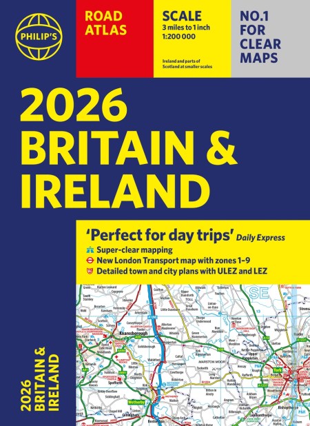 2026 Philip’s Road Atlas Britain & Ireland