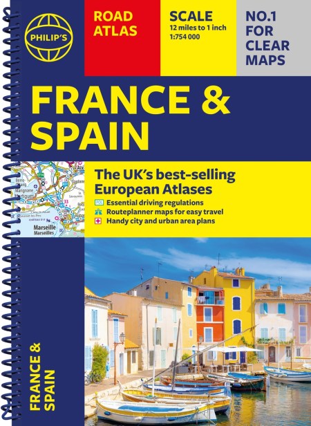 Philip’s France and Spain Road Atlas