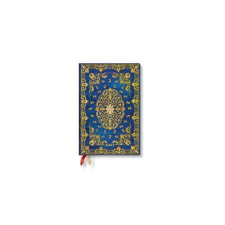 2027 Silk Sky (Guiding Star) Mini 12-Month Hardcover Dayplanner (Elastic Band Closure) Horizontal