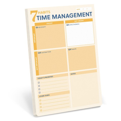 7 Habits Time Management Notepad