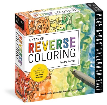 A Year of Reverse Coloring Page-A-Day® Calendar 2027