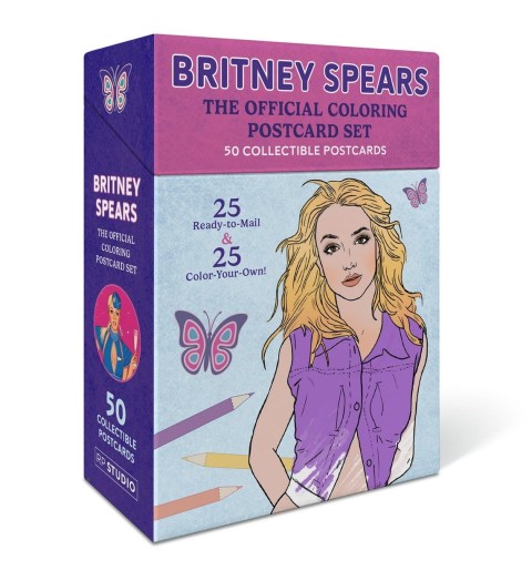 Britney Spears: The Official Coloring Postcard Set