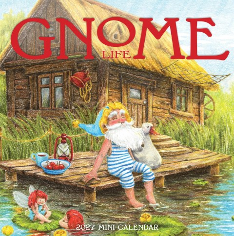 Gnome Life Mini Wall Calendar 2027